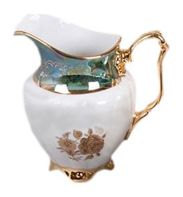 Молочник  Royal Czech Porcelain "Мария-Тереза /Золотая роза /Зеленая" / 203536