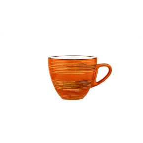 Чайная чашка 300 мл оранжевая  Wilmax "Spiral" / 261592