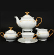 Чайный сервиз на 6 персон 15 предметов  Thun &quot;Мария-Луиза /С золотом&quot; / 094591