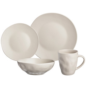 Набор посуды на 4 персоны 16 предметов бежевый  Bronco "Shadow"  / 288495