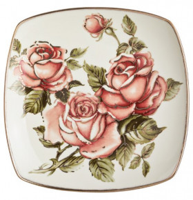 Набор тарелок 22 см квадратные 6 шт  LEFARD "Корейская Роза" (подарочная упаковка) / 187809