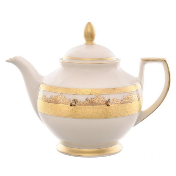 Заварочный чайник 1,2 л  Falkenporzellan &quot;Констанц /Cream Gold 9320 /Золотая лента&quot; / 159908