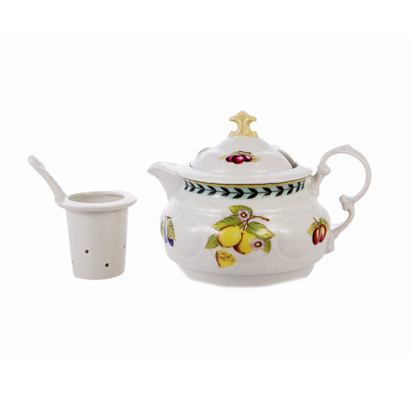 Чайный набор на 1 персону 3 предмета  Leander &quot;Соната /Фруктово-ягодная&quot; (чашка 200 мл, чайник с ситечком) / 169445