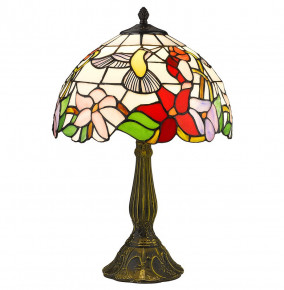 Лампа настольная 1 рожковая  Velante "Tiffany" Колибри / 304831
