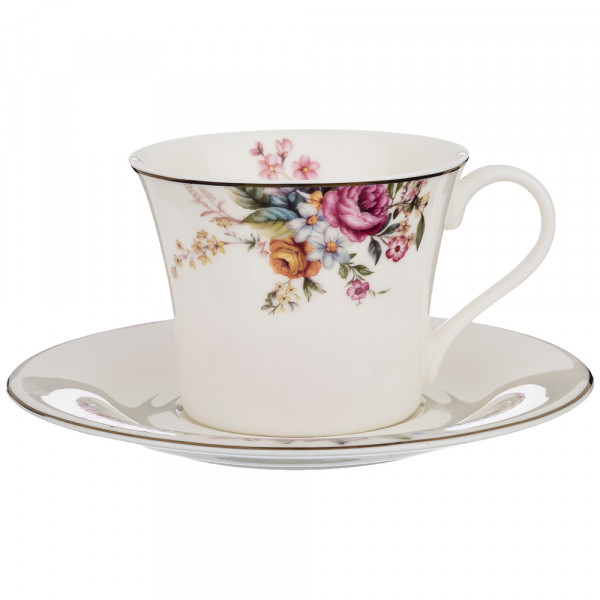 Чайный сервиз на 6 персон 15 предметов  LEFARD &quot;Бабочки и цветы&quot; / 186238