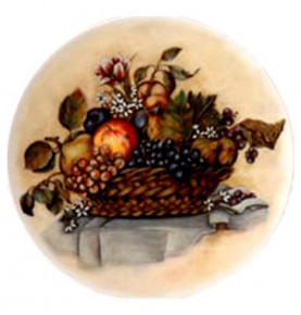 Тарелка декоративная 19 см настенная  Thun "Натюрморт с виноградом" / 153709