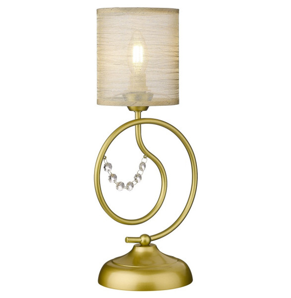 Лампа настольная 1 рожковая  Velante &quot;Абажур&quot; золото/белый / 304212