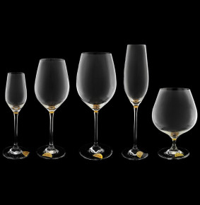 Бокалы для белого вина 360 мл 6 шт  Rona "Celebration /Золотая капелька на дне" / 096491