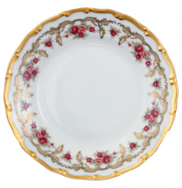 Набор тарелок 17 см 6 шт  Bohemia Porcelan Moritz Zdekauer 1810 s.r.o. &quot;Анжелика /Плетистая роза&quot; / 049993