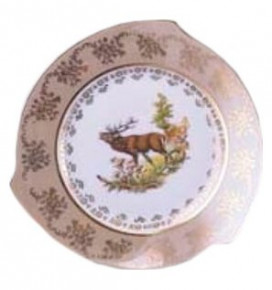 Набор тарелок 21 см 6 шт  Royal Czech Porcelain "Хаппа /Охота бежевая" / 203495