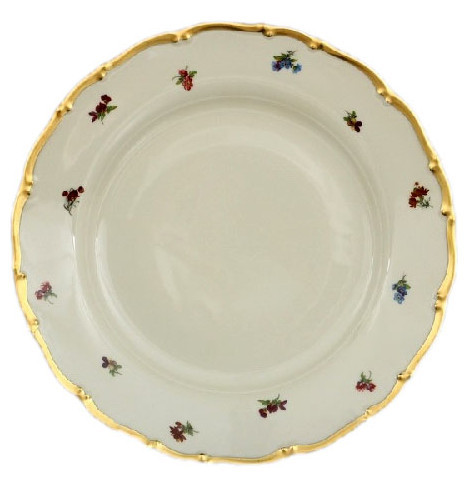Набор тарелок 25 см 6 шт  Bohemia Porcelan Moritz Zdekauer 1810 s.r.o. &quot;Анжелика /Мелкие цветы /СК&quot; / 057318