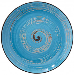 Тарелка 18 см голубая  Wilmax "Spiral" / 261651