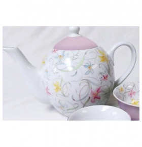 Заварочный чайник 1,4 л  Leander "Александра /Нежные лилии /Розовая" / 158522