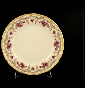 Набор тарелок 25 см 6 шт  Bohemia Porcelan Moritz Zdekauer 1810 s.r.o. "Анжелика /Плетистая роза /СК" / 054640