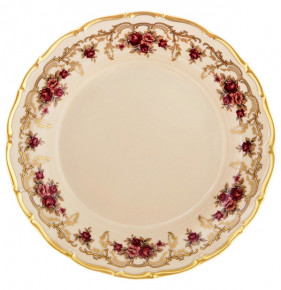 Набор тарелок 25 см 6 шт  Bohemia Porcelan Moritz Zdekauer 1810 s.r.o. "Анжелика /Плетистая роза /СК" / 054640