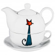 Чайный набор 3 предмета (чайная пара 300 мл + чайник 450 мл)  LEFARD &quot;Кошки&quot; / 186931