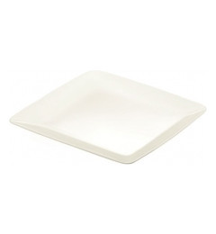 Набор тарелок 20 см 6 шт квадратные "Tescoma /CREMA /Без декора" / 142371