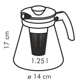 Заварочный чайник 1,25 л с ситечками для заваривания  Tescoma &quot;TEO&quot;  / 148595