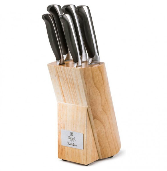 Набор кухонных ножей 5 предметов на подставке  Taller &quot;Уилтшир /TalleR&quot; / 277458