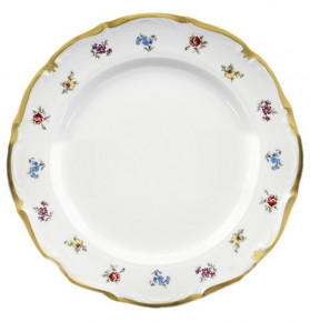 Набор тарелок 25 см 6 шт  Chodov "Корона /Мелкие цветы /Матовое золото" / 148367