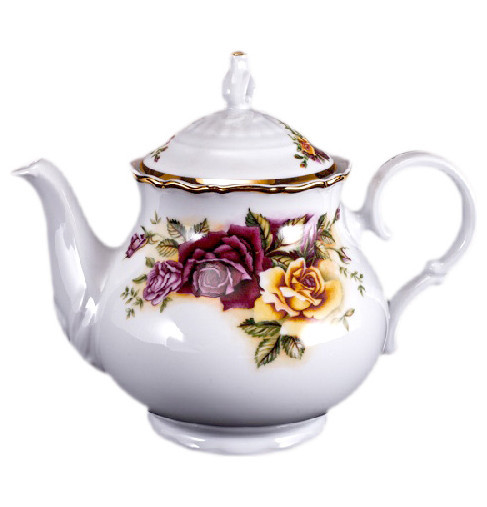 Заварочный чайник 1,2 л  Bohemia Porcelan Moritz Zdekauer 1810 s.r.o. &quot;Офелия /Две розы&quot; / 046435
