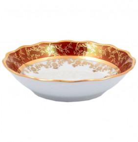 Набор салатников 13 см 6 шт  Sterne porcelan "Фредерика /Золотые листья на красном"  / 146161