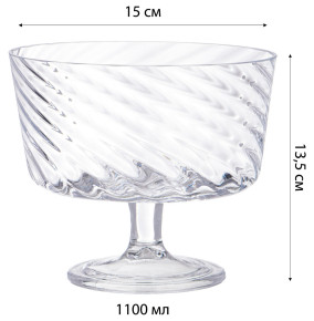 Ваза для конфет 15 см н/н  Alegre Glass "Sencam" / 313803