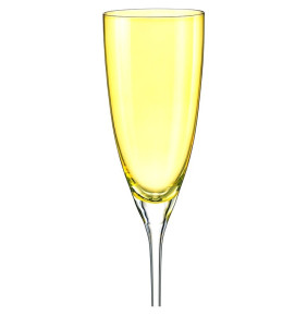Бокалы для шампанского 220 мл 2 шт желтые  Crystalex CZ s.r.o. "Кейт" / 111316