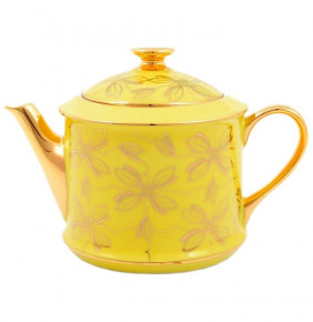 Заварочный чайник 400 мл  Leander "Виндзор /Золотые цветы /желтый" / 147229