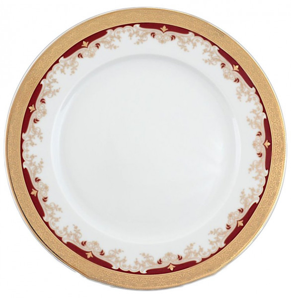 Набор тарелок 25 см 6 шт  Thun &quot;Кристина /Лилии на красном&quot; / 056214