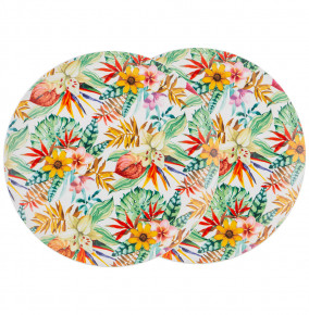 Набор тарелок 27 см  LEFARD "Тропические цветы" (2шт.) / 213214