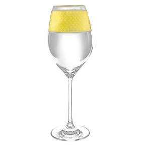 Бокалы для белого вина 360 мл 6 шт  Rona "Celebration /Золотые пирамиды" / 146196