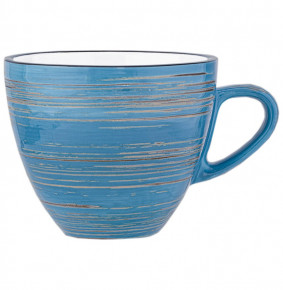 Кофейная чашка 110 мл голубая  Wilmax "Spiral" / 261668