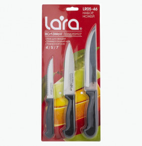 Набор кухонных ножей 3 предмета "Lara" (блистер) / 218145