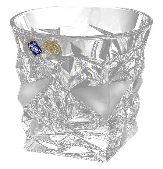 Стаканы для виски 350 мл 6 шт  Bohemia Jihlava &quot;Glacier /Матовые льдинки&quot; хрусталь Йиглава / 157552