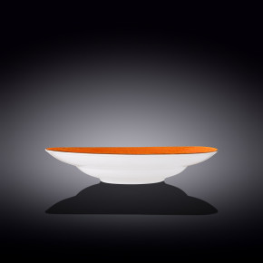 Тарелка 28,5 см глубокая оранжевая  Wilmax "Spiral" / 261584
