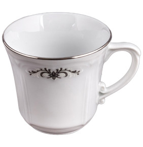 Набор чайных чашек 250 мл 6 шт  Cmielow "Камелия /Серый орнамент" / 264441