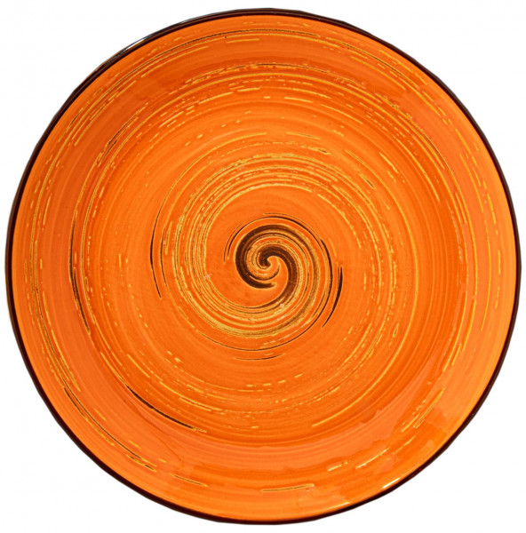Тарелка 25,5 см оранжевая  Wilmax &quot;Spiral&quot; / 261575