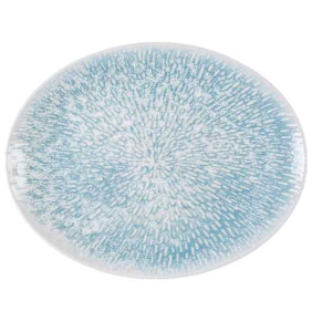 Тарелка 31 х 24 см эллипс  Wilmax "Coral Blue" / 336217