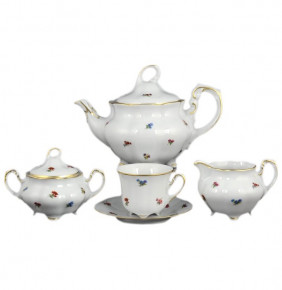 Чайный сервиз на 6 персон 17 предметов  Royal Czech Porcelain "Болеро /Мелкие цветы" / 097351