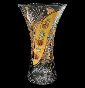 Ваза для цветов 35,5 см  Aurum Crystal "Хрусталь с золотом" / 057920