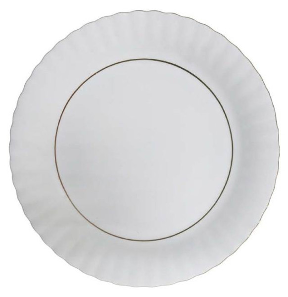 Набор тарелок 24 см 6 шт  Cmielow &quot;Ивона /Две золотые полосы&quot; / 338100