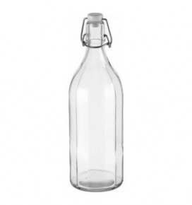 Бутылка с зажимом 1 л гранённая  Tescoma "DELLA CASA /Без декора" / 145353