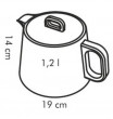 Заварочный чайник 1,2 л &quot;Tescoma /GUSTITO /Без декора&quot; / 141503