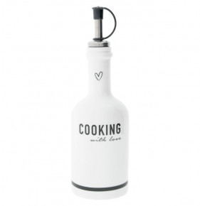 Бутылка для масла/уксуса 6,5 х 16 см  Мята "Cooking with love" /вариант чёрный / 308745