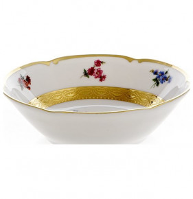 Набор салатников 13 см 6 шт  Bavarian Porcelain "Мария-Тереза /Мелкие цветы /Золотая лента" / 103877