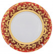 Набор тарелок 27 см 6 шт  Falkenporzellan &quot;Тоска /Бордо /Золотые цветы&quot; / 232776