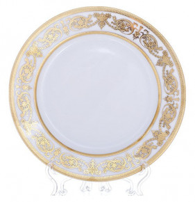 Набор тарелок 19 см 6 шт  Bavarian Porcelain "Александрия /Золотой узор на белом" / 069088