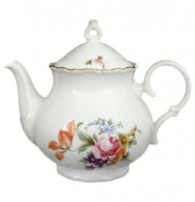 Заварочный чайник 1,2 л  Bohemia Porcelan Moritz Zdekauer 1810 s.r.o. "Офелия /Полевой цветок" / 010774