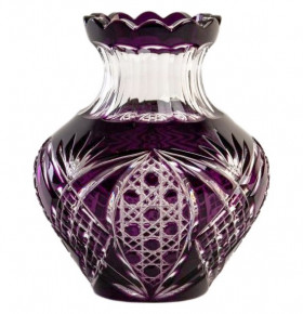 Ваза для цветов 20,5 см  Aurum Crystal "Беата /Фиолет" / 152766